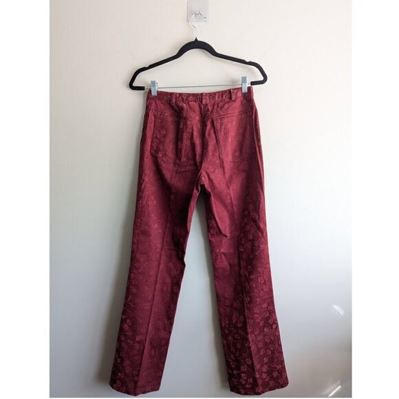 Susan Bristol Textured leaf print pant - Picture 2 of 6